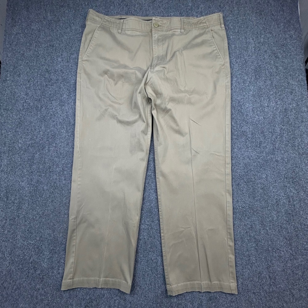 Lee X-Treme Comfort Chinos Mens 40x32 Khaki Tan Stretch Straight‎ Leg Workwear